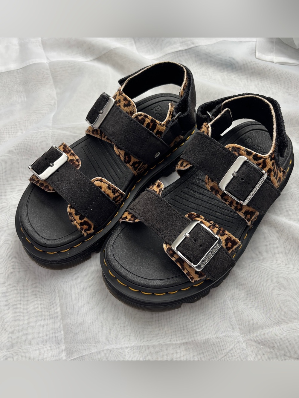 Dr. Martens Zebzag Leopard Sandals